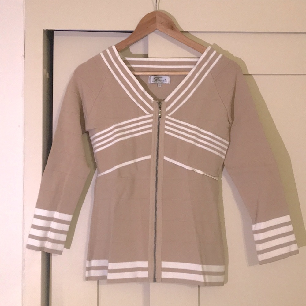 Cream beige cardigan
